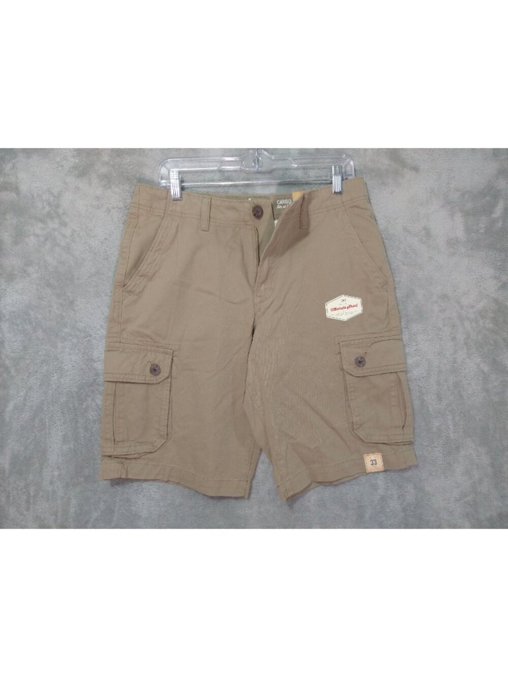 Urban Pipeline Shorts Mens 33 Beige Cargo Baggy Utility Hip Hop Skater Grunge